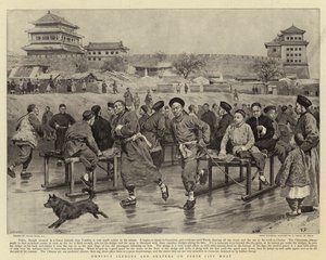 Omnibus Sledges and Skaters on Pekin City Moat